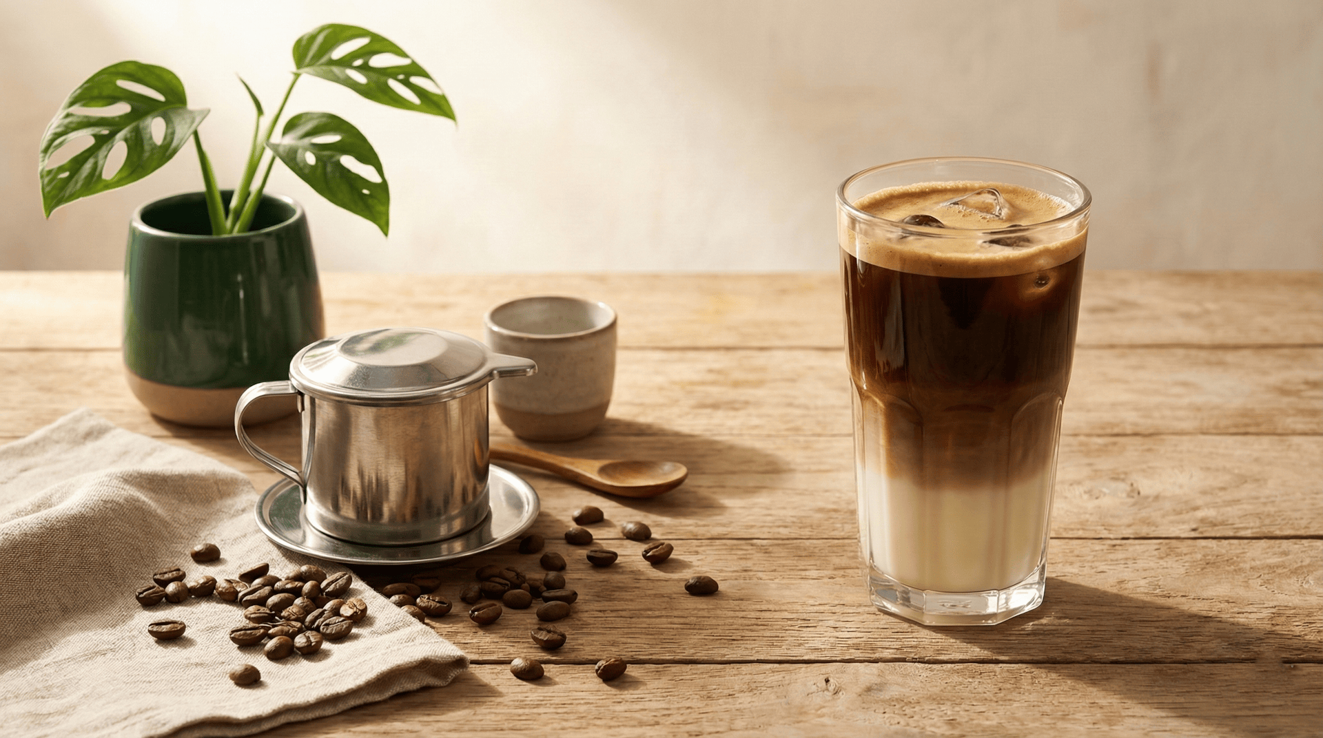 Ca Phe Sua Rezept: Traditioneller vietnamesischer Kaffee mit Phin Filter